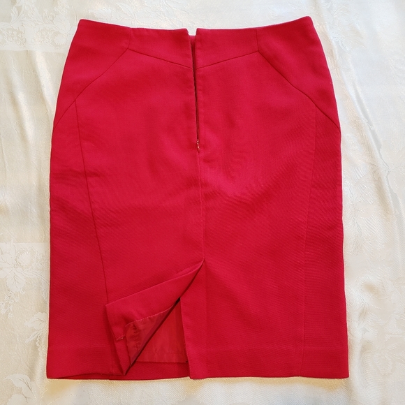 Red Pencil Skirt - Picture 3 of 4